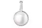Mobile Preview: Perlenanhänger einzeln Perle weiß 11-11.5 mm Fassung 925er rhodiniertes Silber, Gaura Pearls, Estland